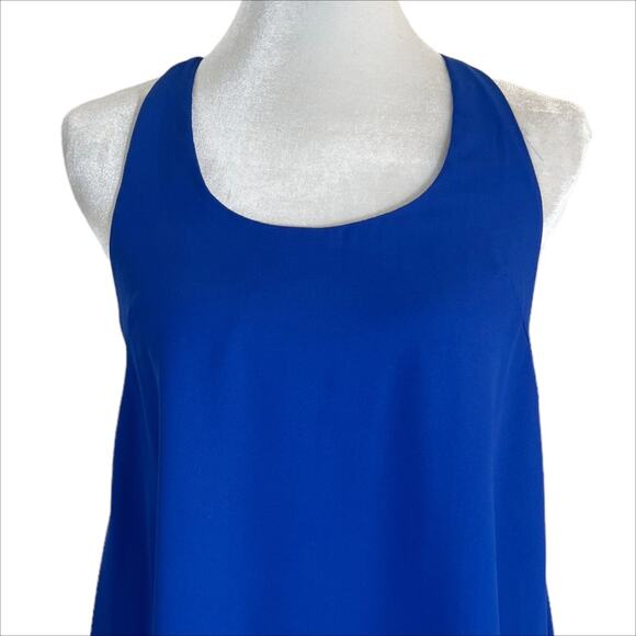 NWT GB Gianni Bini Blue Sleeveless Mini Dress With Strappy Back Size XS - Picture 3 of 8